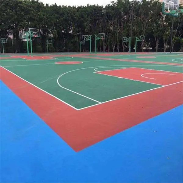 柳州柳城塑胶篮球场施工校园操场塑胶跑道施工方便也可包工包料