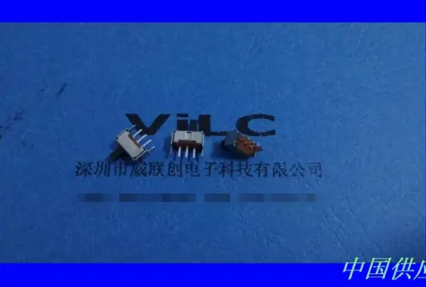 七脚平贴SMT 拨动开关卧式SMT 带柱 二档拨动 拨片开关 滑动开关