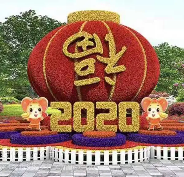 春节灯笼造型的大型景观雕塑制作,仿真材质的春节灯笼造型
