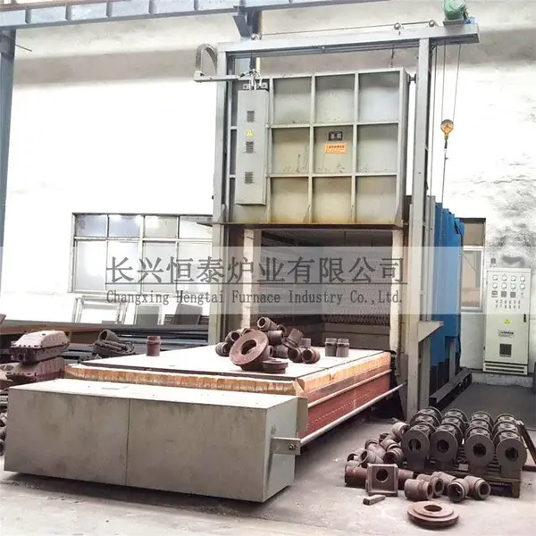 供应RT2全纤维节能台车式电阻炉,轴类零件钢带退火炉