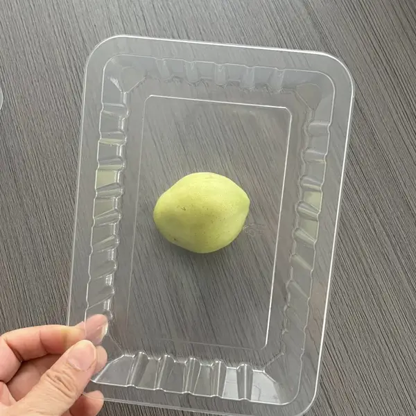 鑫邦定制高透PET透明锁鲜盒 长方形食品托盘 生鲜果蔬锁鲜托盒