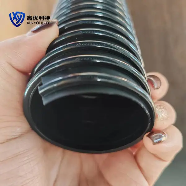 PU聚氨酯风管镀铜钢丝软管 透明吸尘管 木工木屑伸缩波纹软管 通风管