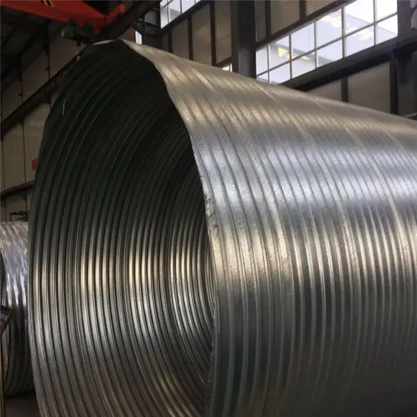 4.5米直径金属波纹涵管 湖北拼装钢波纹涵管施工 公路涵洞管材排水