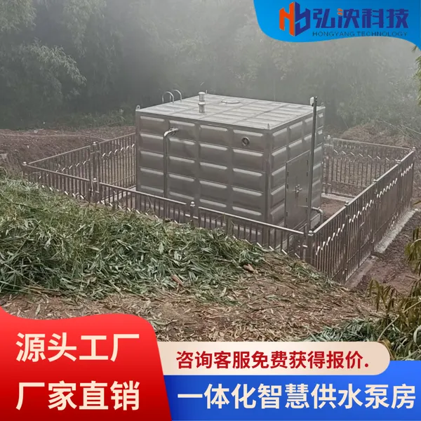 低噪音农饮水工程户外泵房变频供水 响应迅速 不锈钢材质 支持定制