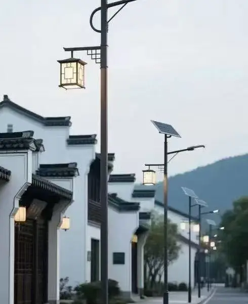 太阳能庭院灯 3米4米5米景观庭院灯 小区园区户外led太阳能照明灯