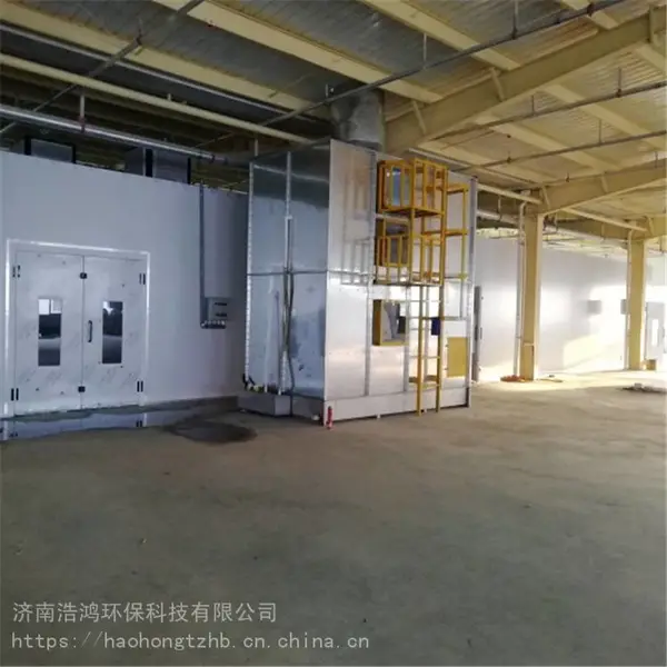 环保型高温烤漆房 工业烤箱家具喷漆房 漆房环保型打磨 浩鸿