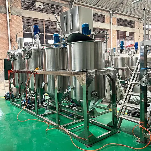 橄榄油大豆油花生油菜籽油油脂精炼设备 不锈钢全套系列精炼机