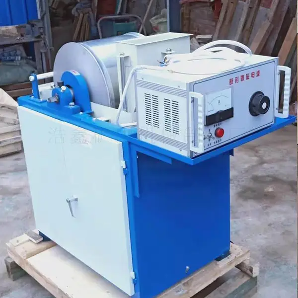 CRS400*300滚筒磁选机 磁性矿物分离设备 实验室磁选机图片