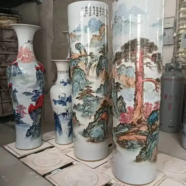 唐山瓷亿美陶瓷花瓶中式骨瓷花瓶摆件家居酒店礼品陶瓷艺术品可批发定制