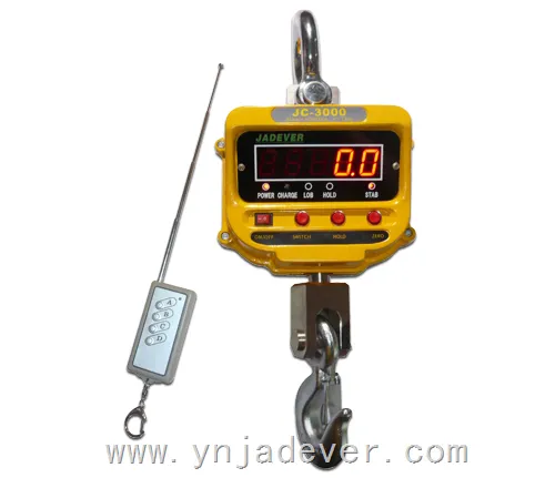 JC-2000电子吊秤报价 2吨直显电子吊秤价格