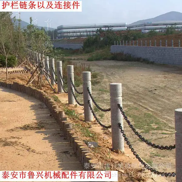 图文介绍 6-18mm电泳铁链 河道公园塑钢链 防锈护栏链条