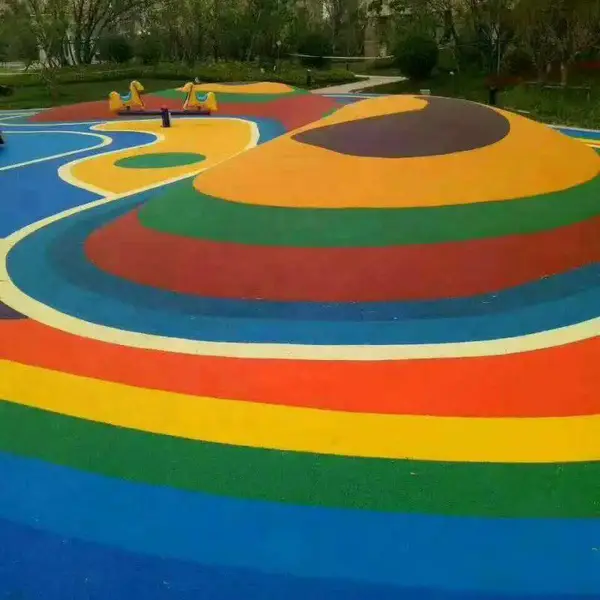 广东小区游乐场施工 深圳小区塑胶跑道施工 epdm颗粒塑胶地坪 游乐场场地翻新改造铺设