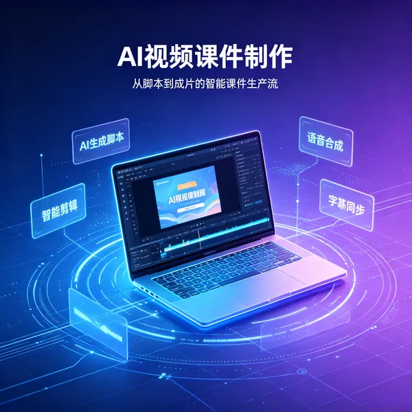 AI视频课件制作 E-learning课件制作 AI课程开发 高校AI精品课 AI慕课 AI交互式课件 AI数字人视频