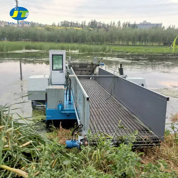 福建水葫芦割草船 河道杂草收割船 水浮萍收割船