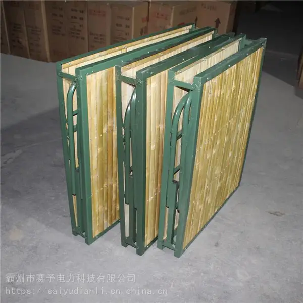 出售民政救灾竹板床户外露营单人竹制折叠床应急抢险两折竹条床