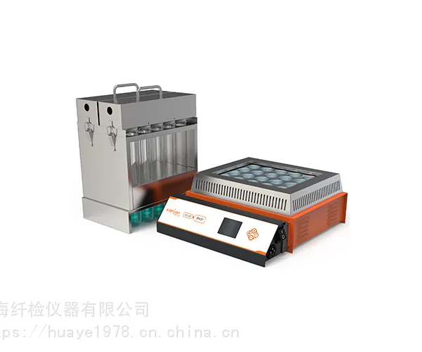 HYP-320纤检智能二十孔消化炉搭配纤检的自动凯式定氮仪