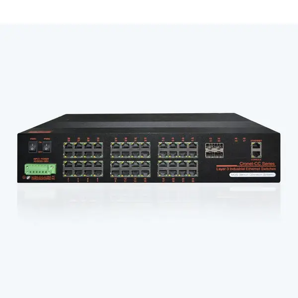 Cronet CC-3452 IEEE1588 48GE+4GSFP三层万兆工业以太网交换机