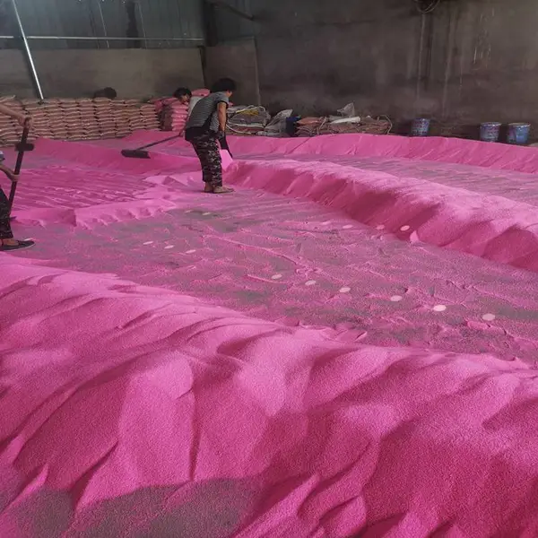懿哲矿产供应水磨石骨菊花黄彩砂120目沙画沙漏烧结彩砂 可寄样