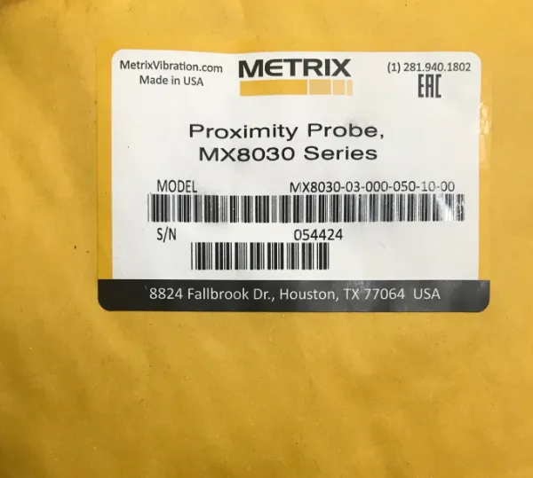 优势供应 Metrix 电涡流传感器 MX8030-03-000-050-10-00