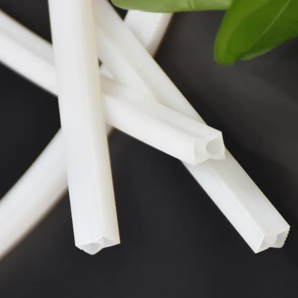 8字形白色阻燃硅胶异形套管 密封圈垫 灯饰照明条