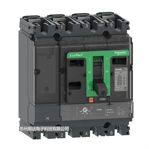 原装施耐德塑壳式断路器 CVS160B系列 VIJ TM100D 4P3D漏电保护开关4P