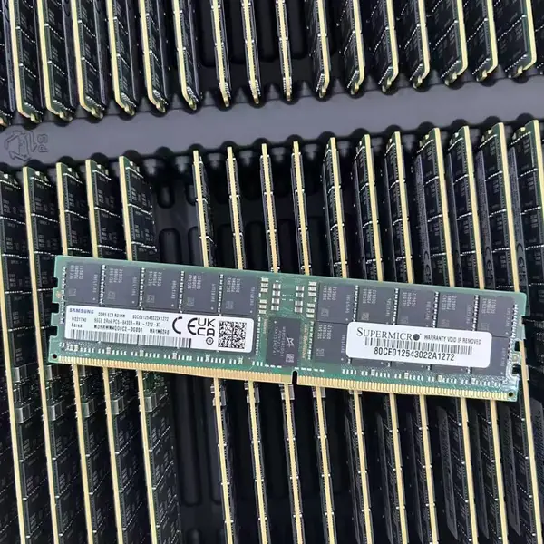 三星/海力士/长鑫/镁光 DDR5 32G/64G/96G/128G 4800/5600/6400Mhz频率 REG ECC 服务器内存条 原装条 DDR4