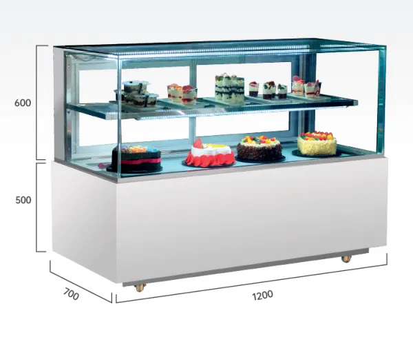 雪兴商用蛋糕柜 ZJ-1200A 直角后开门冷藏展示柜 烘焙店1.2米蛋糕陈列柜 保鲜柜
