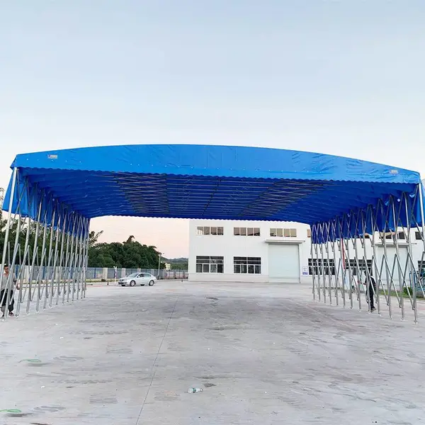 移动雨棚 xycj-15 篮球场 海南昌江 大型电动 推拉棚