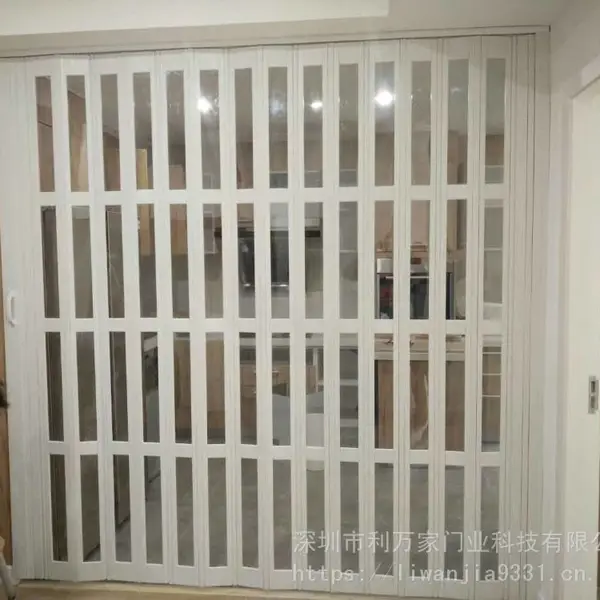 家装隔断铝合金推拉折叠门弧形侧推横向卷帘门厨房透明卷帘门