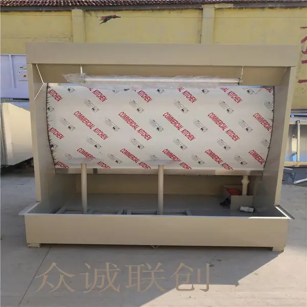 喷漆房配套水帘柜运行稳定处理效果好非标定制