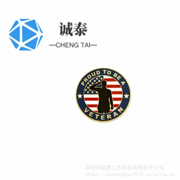珐琅旗帜纪念胸章,敬礼徽章,广东徽章定制工厂