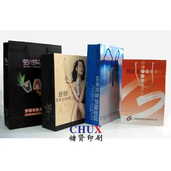 手提袋印刷购物纸产品手拎250克彩色定制生产