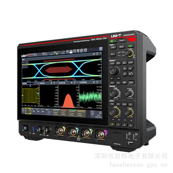 优利德MSO6104HDP高分辨率示波器 1GHz 4通道 10GSa/s 1Gpts