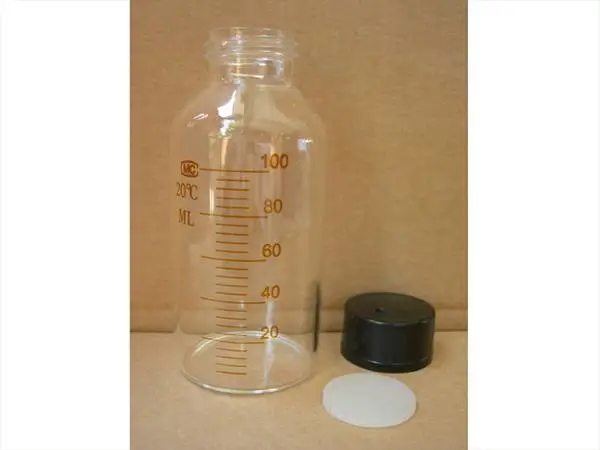 顶空瓶 带刻度 150ml 硅胶垫 订做 国产 型号:SJN-150