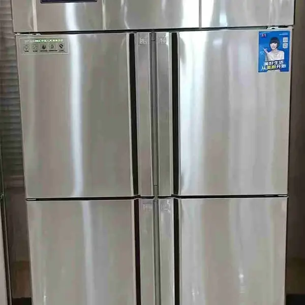 美厨商用冰箱 BRF4 四门双机双温冰箱 厨房不锈钢冷藏冷冻柜