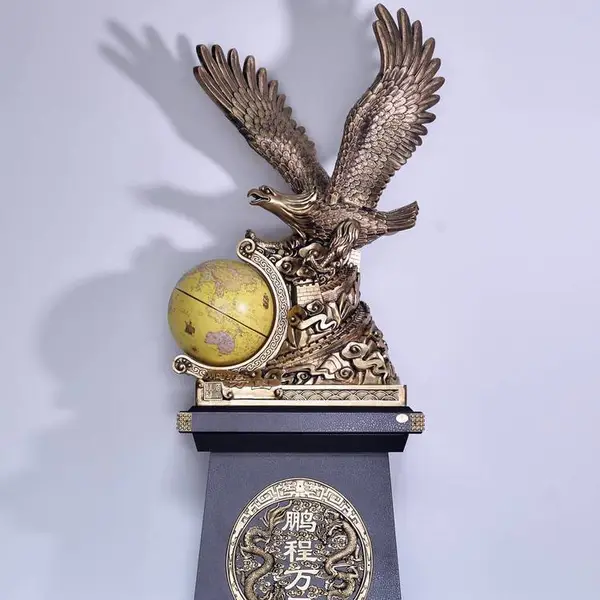 大号落地摆件工艺品,老鹰工艺品摆件,大号帆船摆件,乔迁开业大堂工艺品装饰,大号金属宝鼎