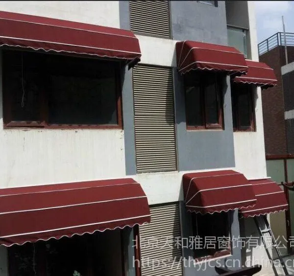 供应 铝合金法式遮阳蓬雨篷折叠雨棚西瓜棚庭院遮阳棚电动窗帘