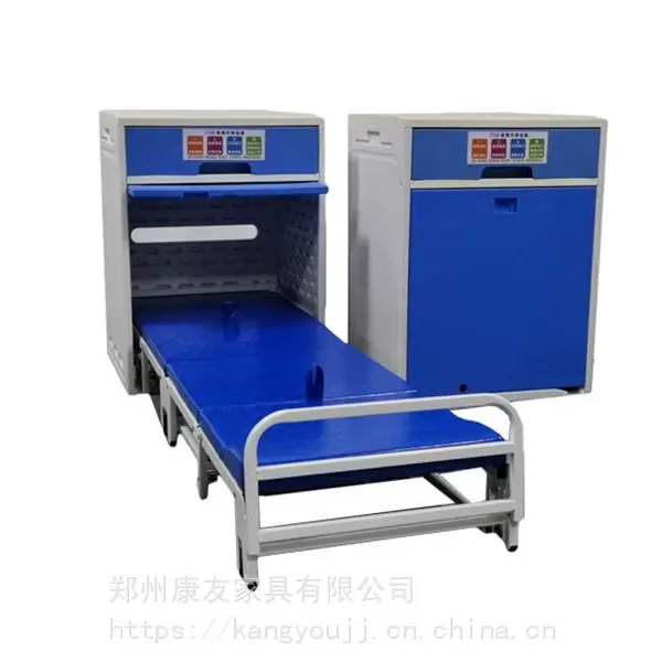 加工放松午休床防水皮革折叠床共享陪护床