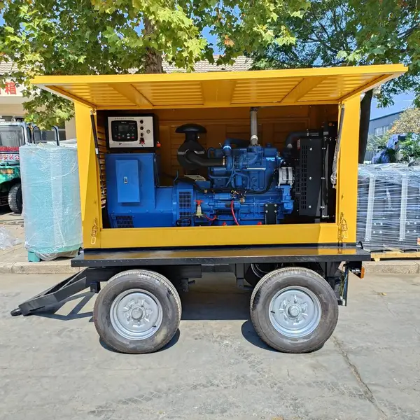 防雨低噪 300kw移动拖车式柴油发电机组 户外集装箱应急电源车