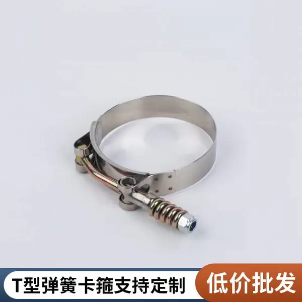 源头厂家生产T型弹簧喉箍 欧式弹簧强力抱箍卡箍