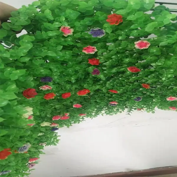 仿真植物墙装饰店铺内室装修壁挂绿植假草坪配饰花草人工背景花墙