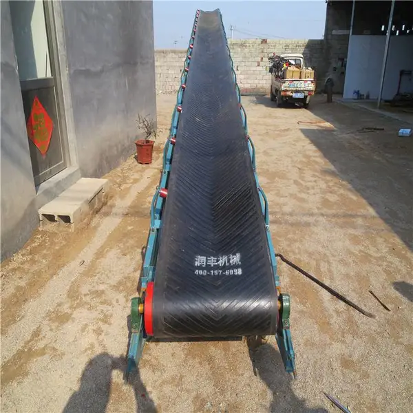 一米带宽水平装车皮带输送机 润丰定制规格输送机