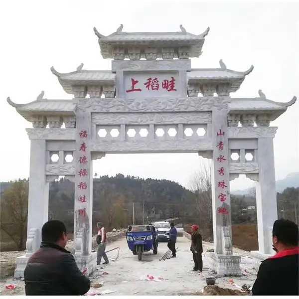 石牌坊 石雕牌坊雕刻厂家 花岗岩石牌坊一门石牌坊价格预算