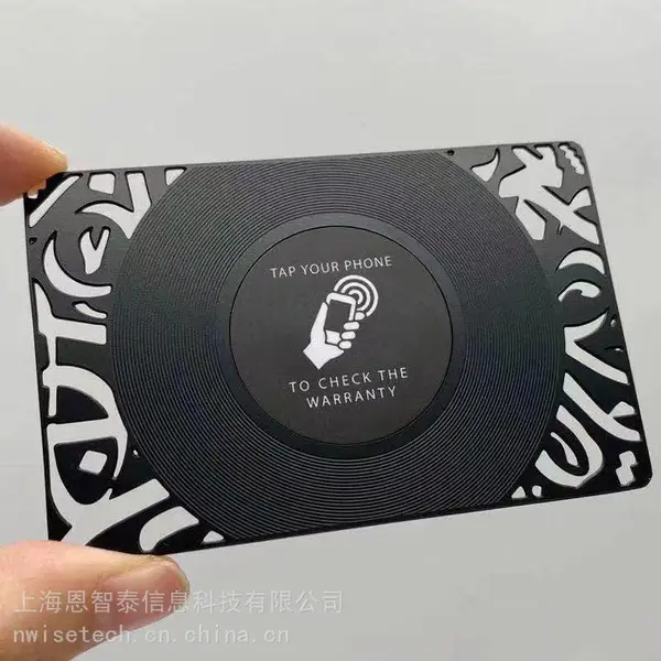高端金属VIP卡 RFID金属卡 NFC金属名片 Tag213 215 216芯片