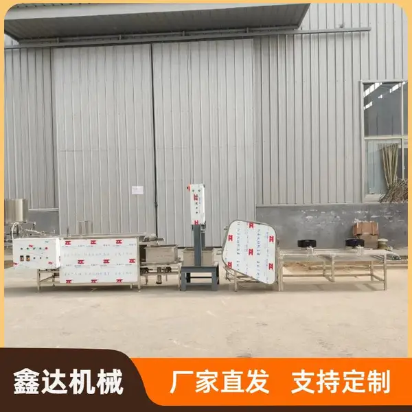 仿手工豆腐皮机生产视频 厚薄可调豆腐皮机 鑫达操作简单易学