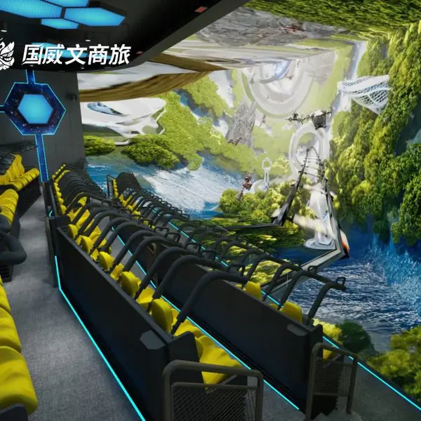 景区商场沉浸式飞行体验项目 半包裹环幕飞行影院 文旅商用设备