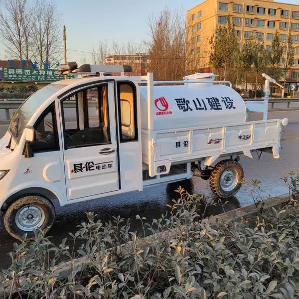 环卫路面抑尘高压新能源雾炮洒水车厂区用喷雾洒水车工地新能源洒水车