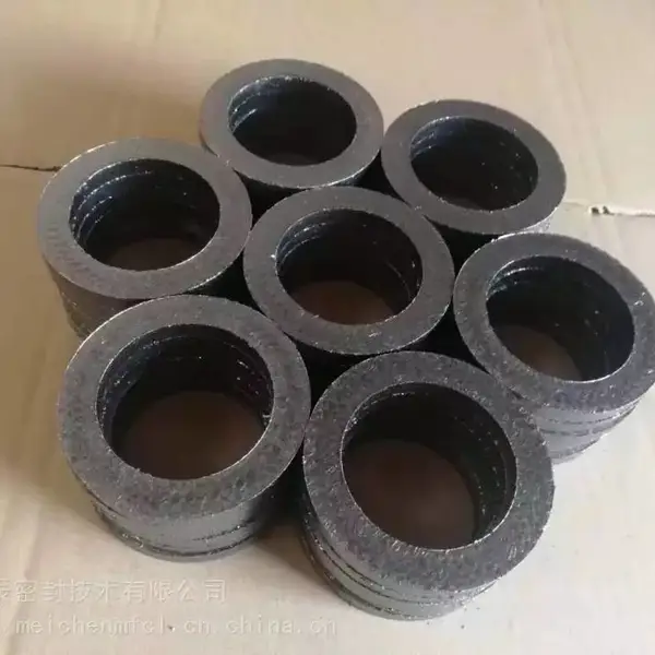 高温高压蒸汽阀门柔性石墨编织密封填料环 耐高温石墨密封圈