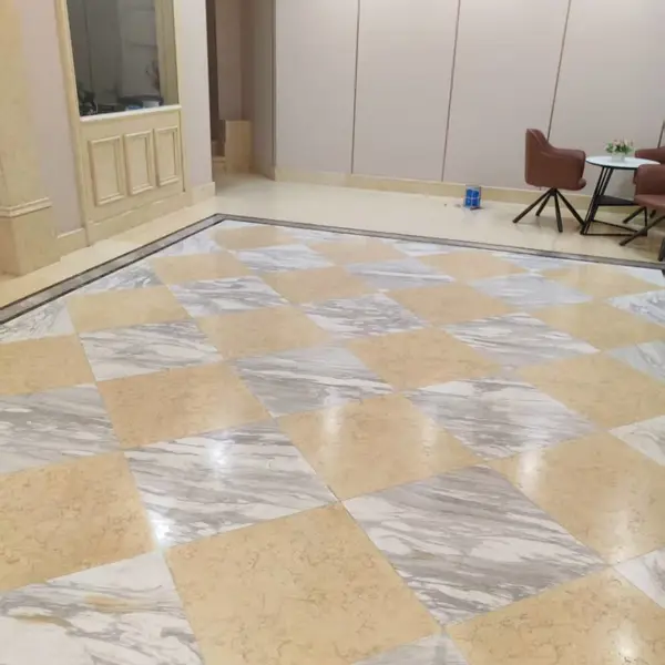 企业厂房石材翻新结晶,石材养护打磨抛光,大面积地面镜面