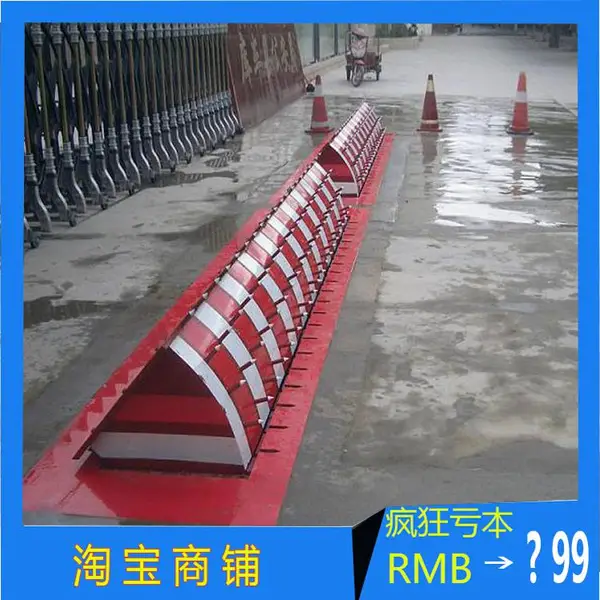 安装 防冲撞液压翻板路障机 阻车钉路障机阻车器